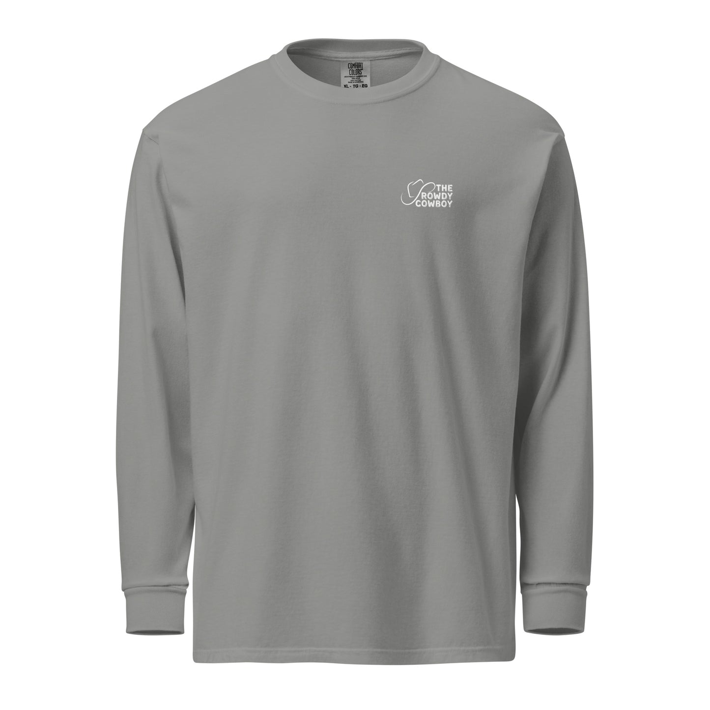 The Rowdy Cowboy Long Sleeve Tee (white)