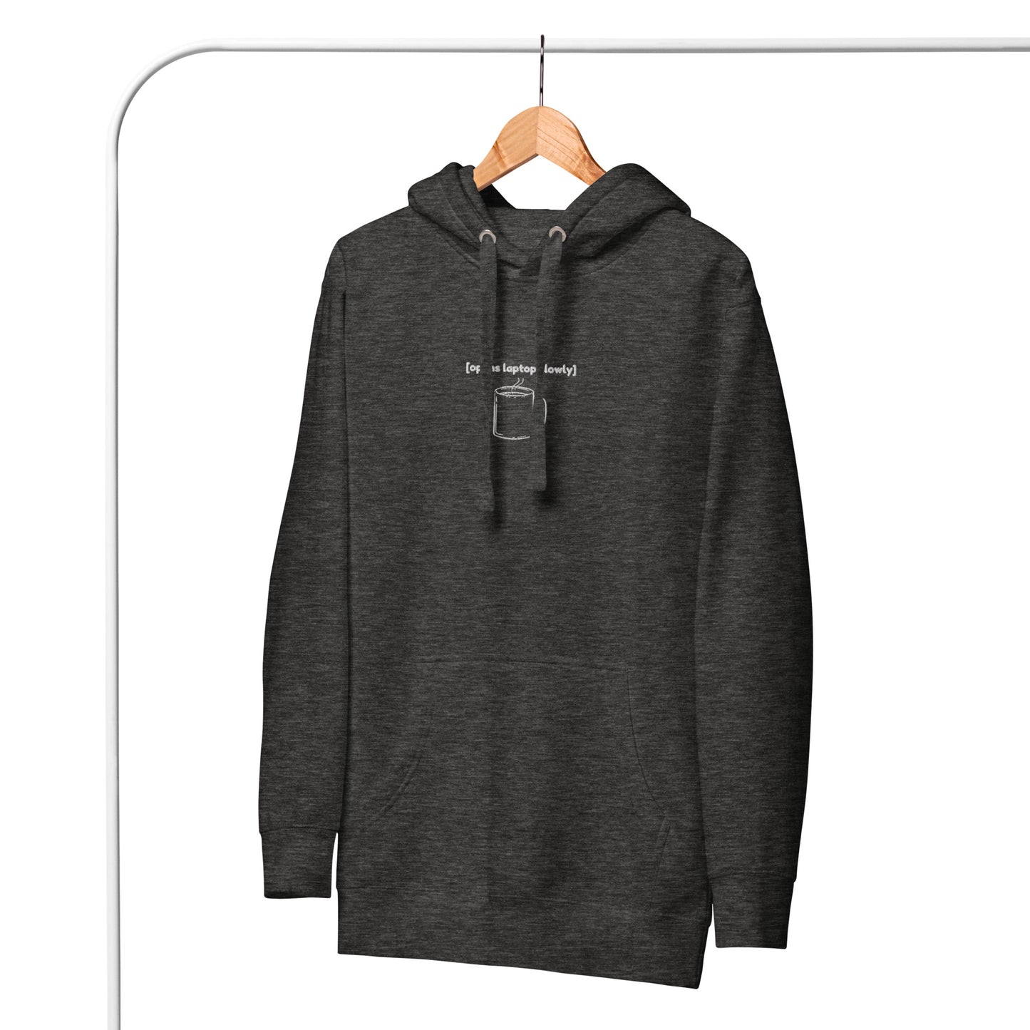 Coffee Hoodie - [opens laptop slowly]